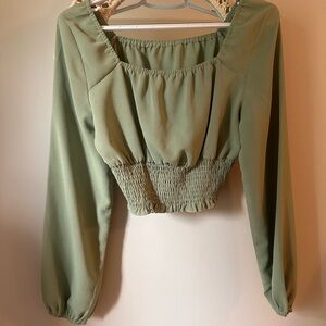Elegant Green Women's Top